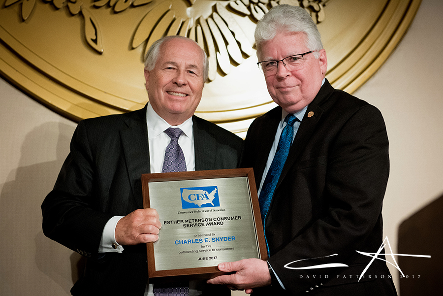 Esther Peterson Consumer Service Award - Charles E. Snyder