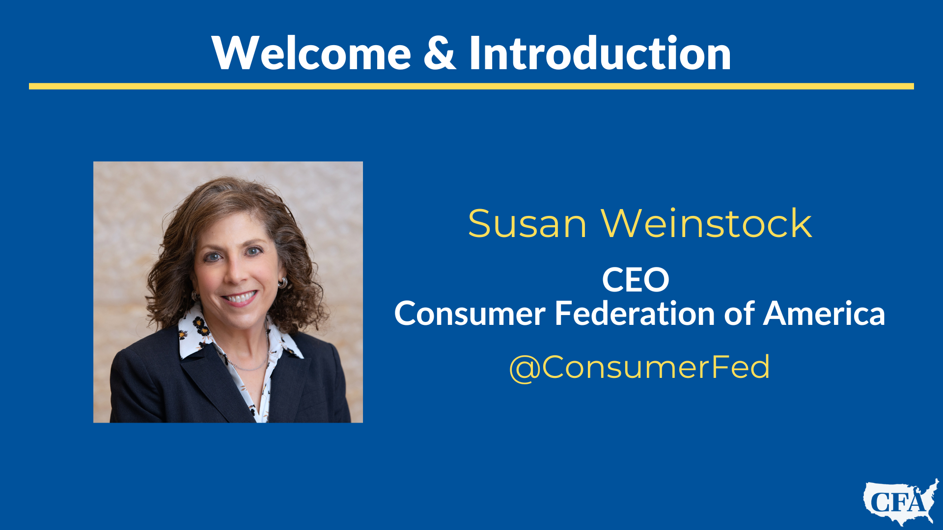 (8:45 AM) Welcome & Introduction