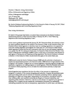 2-13-17 OMB_Letter · Consumer Federation of America